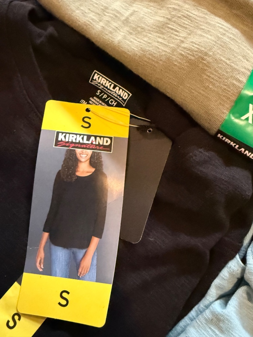 KIRKLAND Signature Women's Long Sleeve Slub Tee Shirt new pick color & size - Picture 5 of 7